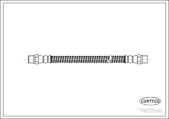 Corteco 19032096 - Гальмівний шланг autocars.com.ua