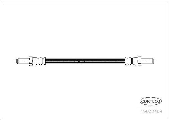 Corteco 19032484 - Тормозной шланг avtokuzovplus.com.ua