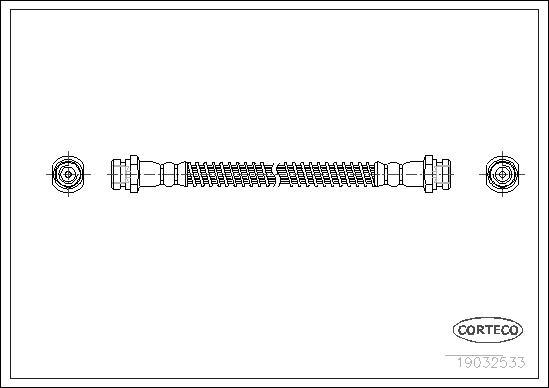 Corteco 19032533 - Тормозной шланг autodnr.net