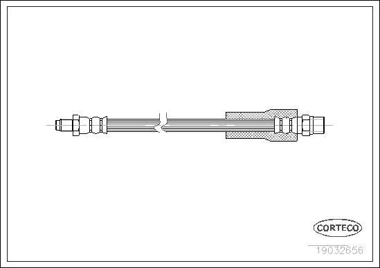 Corteco 19032656 - Тормозной шланг avtokuzovplus.com.ua