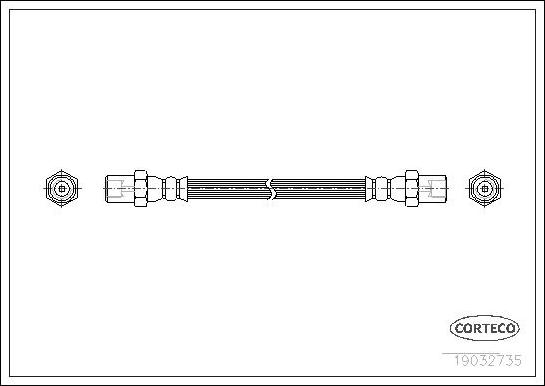 Corteco 19032735 - Тормозной шланг autodnr.net