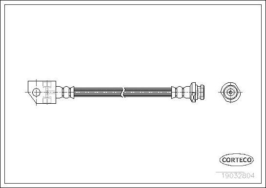 Corteco 19032804 - Тормозной шланг avtokuzovplus.com.ua