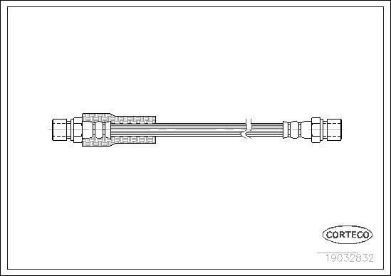 Corteco 19032832 - Тормозной шланг autodnr.net