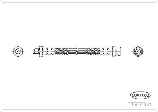 Corteco 19032932 - Тормозной шланг autodnr.net