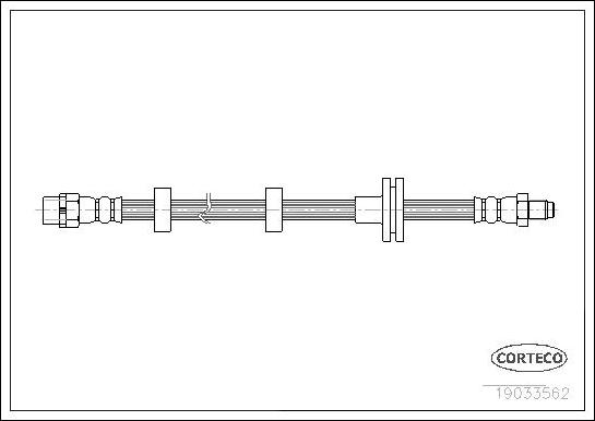 Corteco 19033562 - Тормозной шланг avtokuzovplus.com.ua