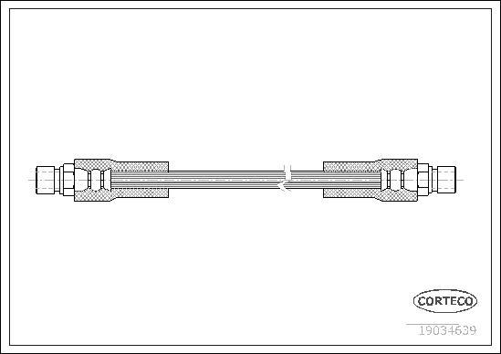 Corteco 19034639 - Тормозной шланг autodnr.net