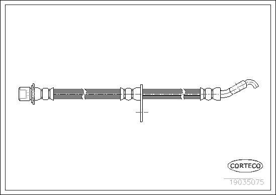 Corteco 19035075 - Тормозной шланг autodnr.net