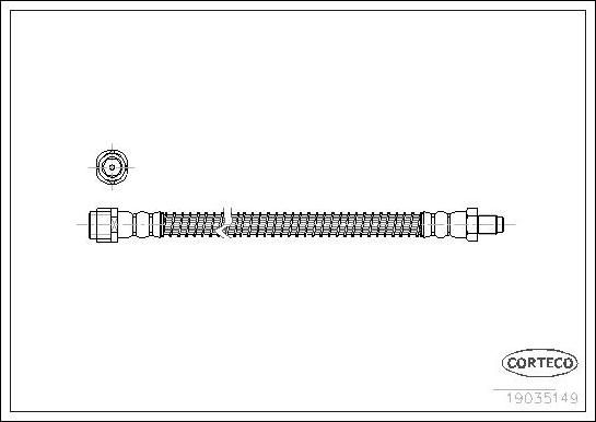 Corteco 19035149 - Тормозной шланг autodnr.net