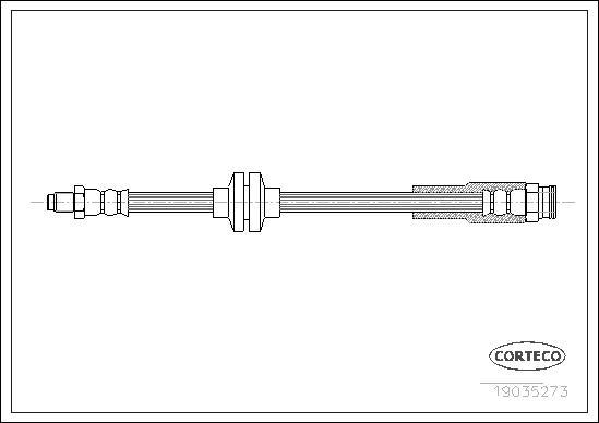 Corteco 19035273 - Тормозной шланг avtokuzovplus.com.ua