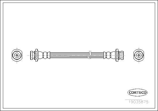 Corteco 19035875 - Тормозной шланг avtokuzovplus.com.ua