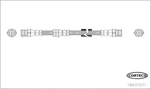 Corteco 19037271 - Тормозной шланг avtokuzovplus.com.ua