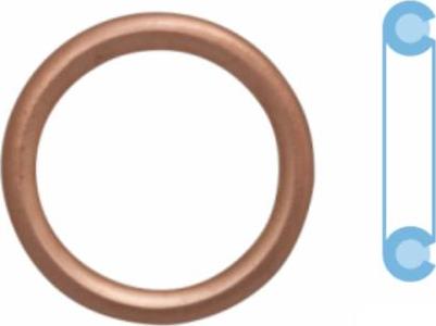 Corteco 402116S - Уплотнительное кольцо, резьбовая пробка маслосливного отверстия avtokuzovplus.com.ua