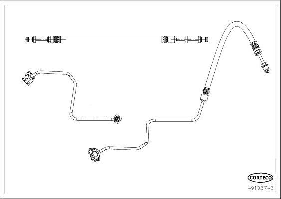 Corteco 49106746 - Тормозной шланг avtokuzovplus.com.ua