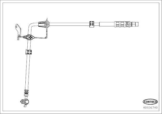 Corteco 49106749 - Тормозной шланг autodnr.net