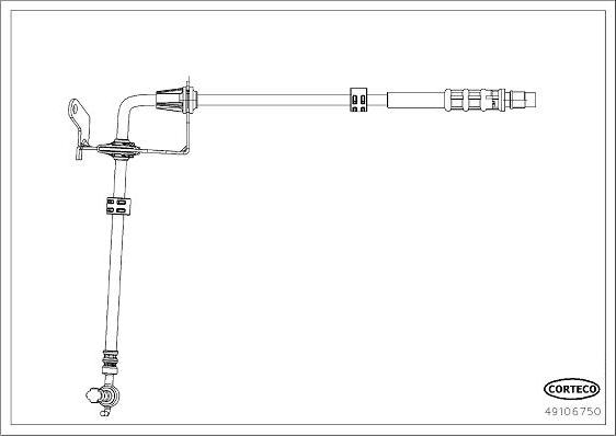 Corteco 49106750 - Тормозной шланг autodnr.net