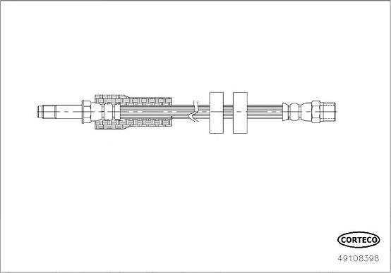 Corteco 49108398 - Тормозной шланг autodnr.net