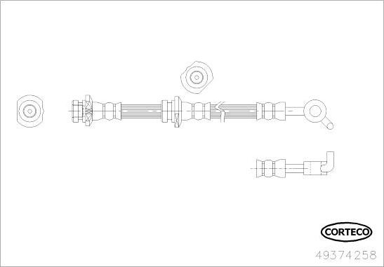 Corteco 49374258 - Тормозной шланг avtokuzovplus.com.ua