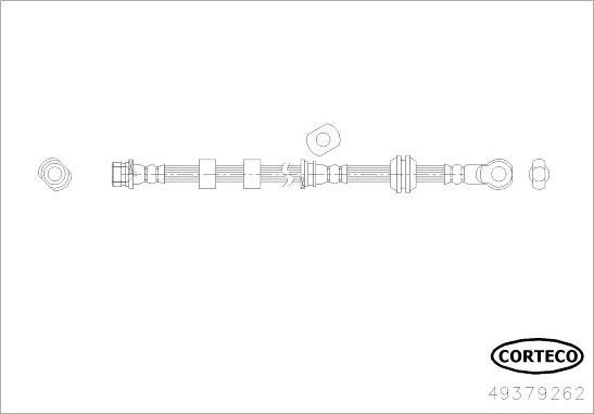 Corteco 49379262 - Тормозной шланг autodnr.net