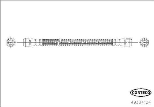 Corteco 49384124 - Тормозной шланг avtokuzovplus.com.ua