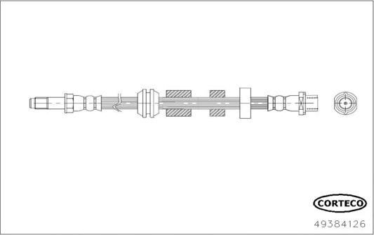 Corteco 49384126 - Тормозной шланг avtokuzovplus.com.ua