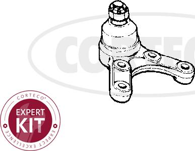 Corteco 49395647 - Шаровая опора, несущий / направляющий шарнир avtokuzovplus.com.ua