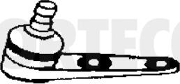Corteco 49395737 - Несучий / направляючий шарнір autocars.com.ua