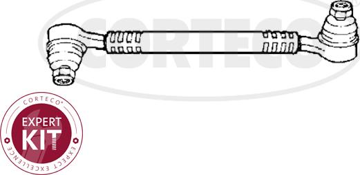 Corteco 49396060 - Поперечна рульова тяга autocars.com.ua