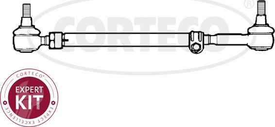 Corteco 49396212 - Поперечна рульова тяга autocars.com.ua