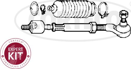 Corteco 49396605 - Поперечна рульова тяга autocars.com.ua