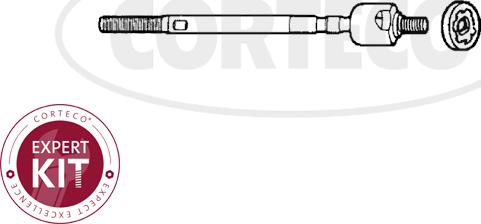 Corteco 49396859 - Осевой шарнир, рулевая тяга avtokuzovplus.com.ua