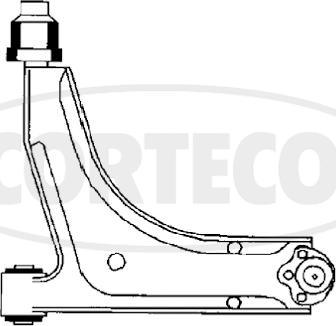 Corteco 49400816 - Важіль незалежної підвіски колеса autocars.com.ua