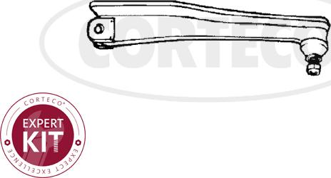 Corteco 49401049 - Наконечник рульової тяги, кульовий шарнір autocars.com.ua