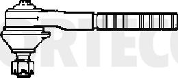 Corteco 49401385 - Наконечник рульової тяги, кульовий шарнір autocars.com.ua