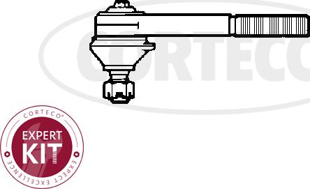 Corteco 49401392 - Наконечник рульової тяги, кульовий шарнір autocars.com.ua