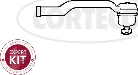Corteco 49401490 - Наконечник рульової тяги, кульовий шарнір autocars.com.ua