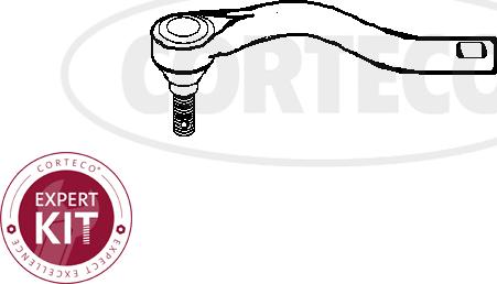 Corteco 49401621 - Наконечник рульової тяги, кульовий шарнір autocars.com.ua