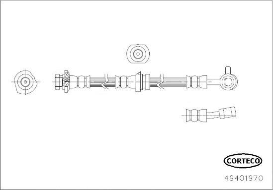 Corteco 49401970 - Тормозной шланг avtokuzovplus.com.ua