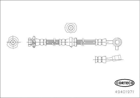 Corteco 49401971 - Тормозной шланг avtokuzovplus.com.ua