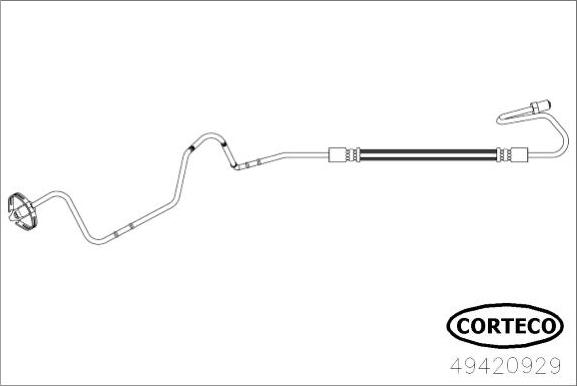 Corteco 49420929 - Тормозной шланг avtokuzovplus.com.ua