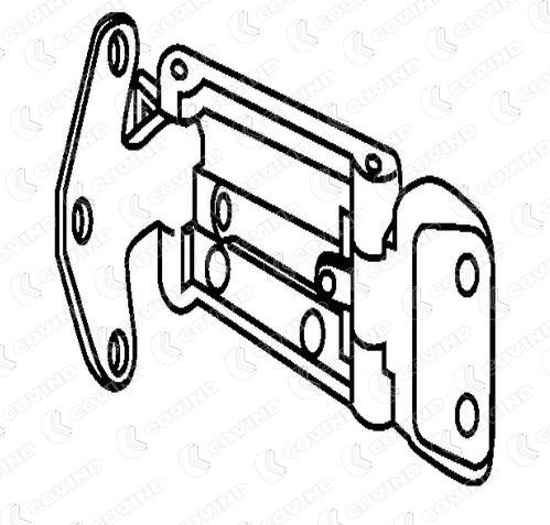 Covind D06195 - Дверний шарнір autocars.com.ua