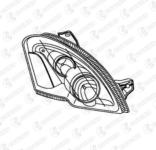 Covind D12/754 - Основна фара autocars.com.ua