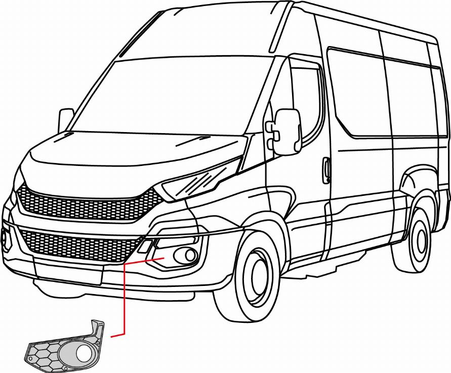 Covind D14/132 - Рама, протитуманні фари autocars.com.ua