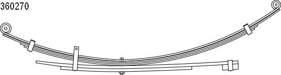 CS Germany 10.360.490.00 - багатолистові ресора autocars.com.ua