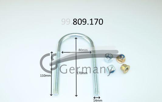 CS Germany 99.809.170 - Драбина ресори autocars.com.ua