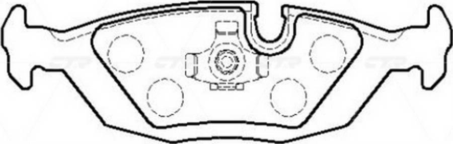 CTR GK0011 - Тормозные колодки, дисковые, комплект avtokuzovplus.com.ua