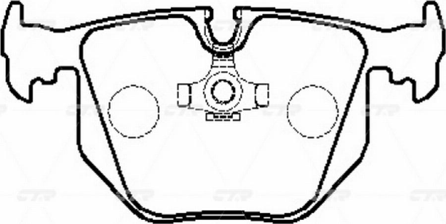 CTR GK0018 - Тормозные колодки, дисковые, комплект avtokuzovplus.com.ua