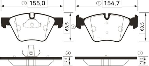 CTR GK0020 - Тормозные колодки, дисковые, комплект avtokuzovplus.com.ua