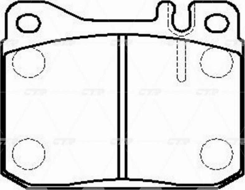 CTR GK0043 - Тормозные колодки, дисковые, комплект avtokuzovplus.com.ua