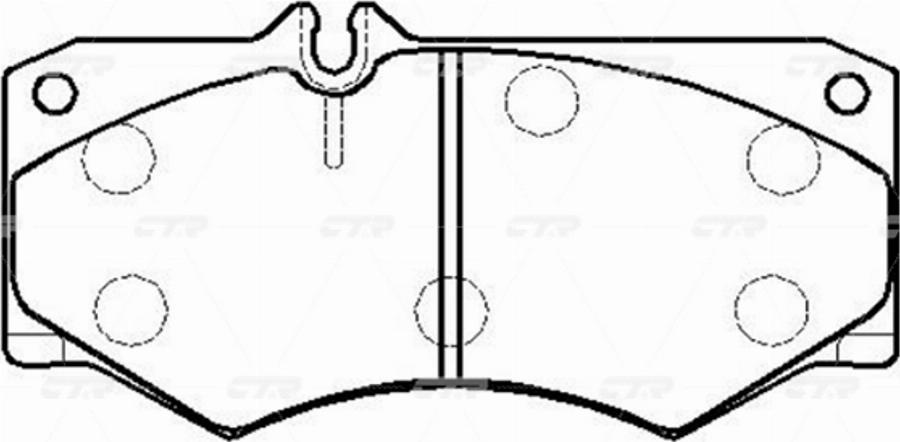 CTR GK0044 - Тормозные колодки, дисковые, комплект avtokuzovplus.com.ua