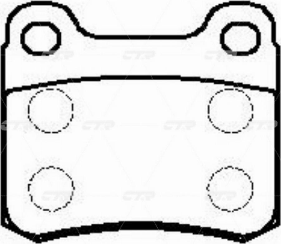 CTR GK0047 - Тормозные колодки, дисковые, комплект avtokuzovplus.com.ua